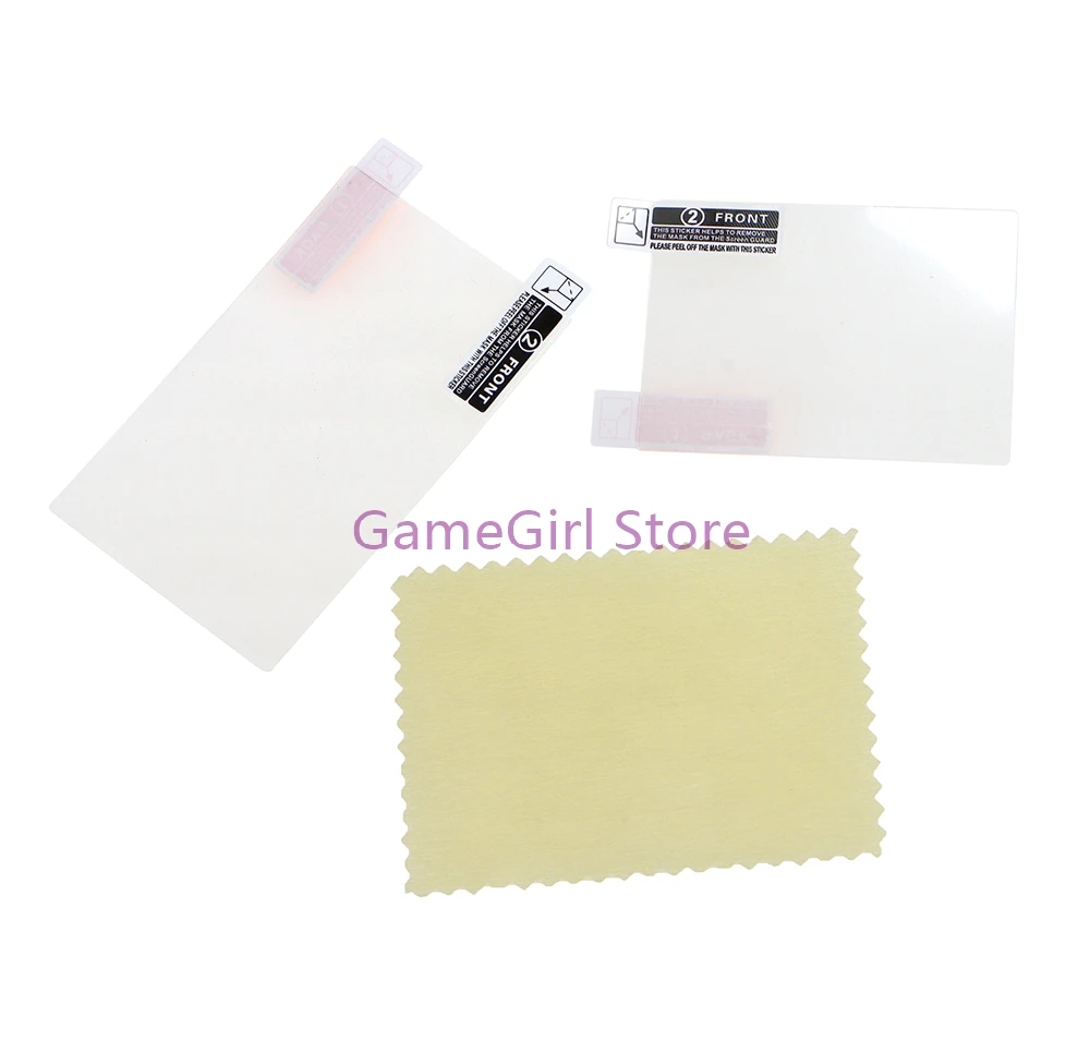 50sets Clear Transparent HD Top Bottom Protective Film Surface Guard Cover for 3DS LCD Screen Protector Skin