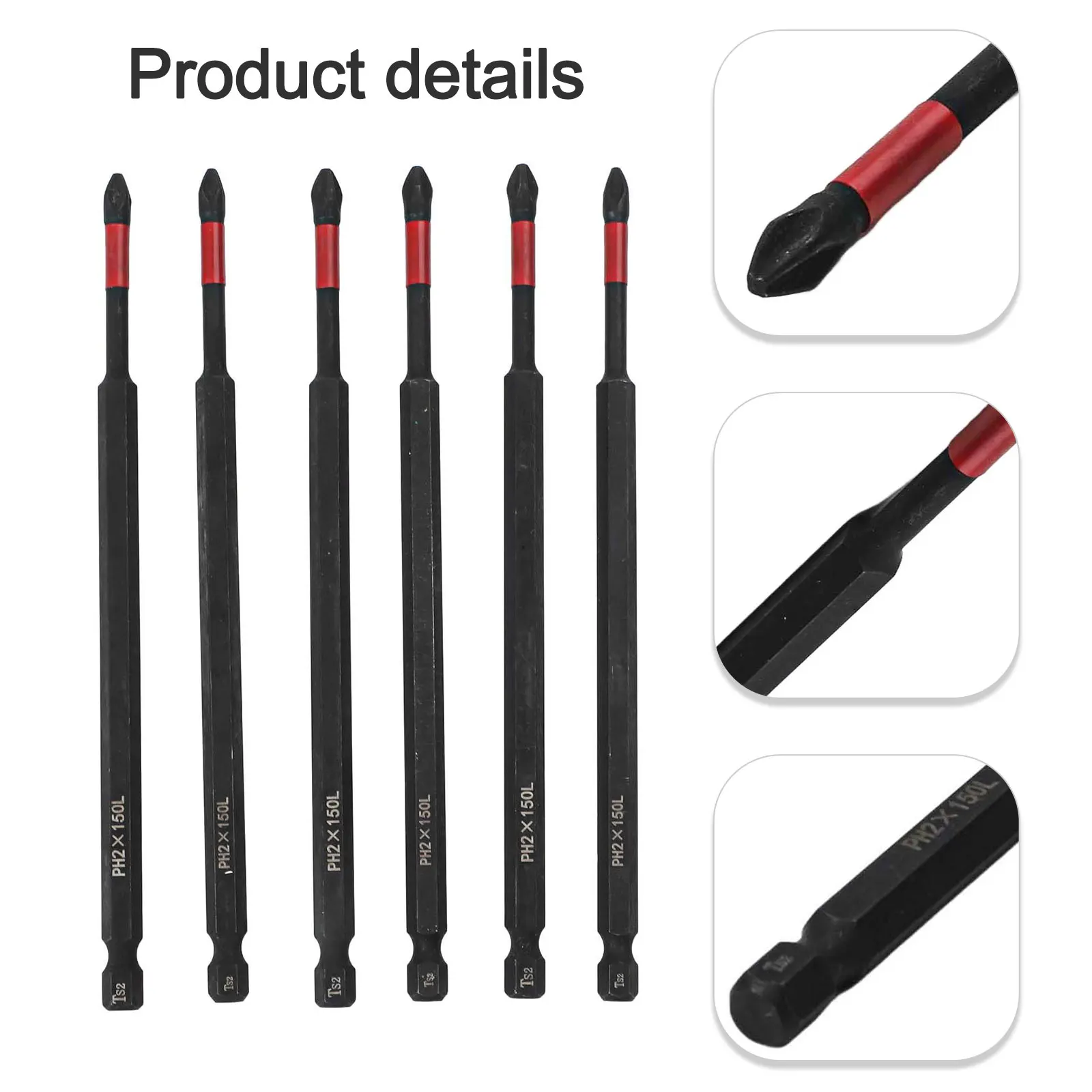 

DIY Tasks Профессиональные приложения PH2 Сверла из легированной стали 150 мм Профессиональная отделка Универсальный набор бит длиной 150 мм