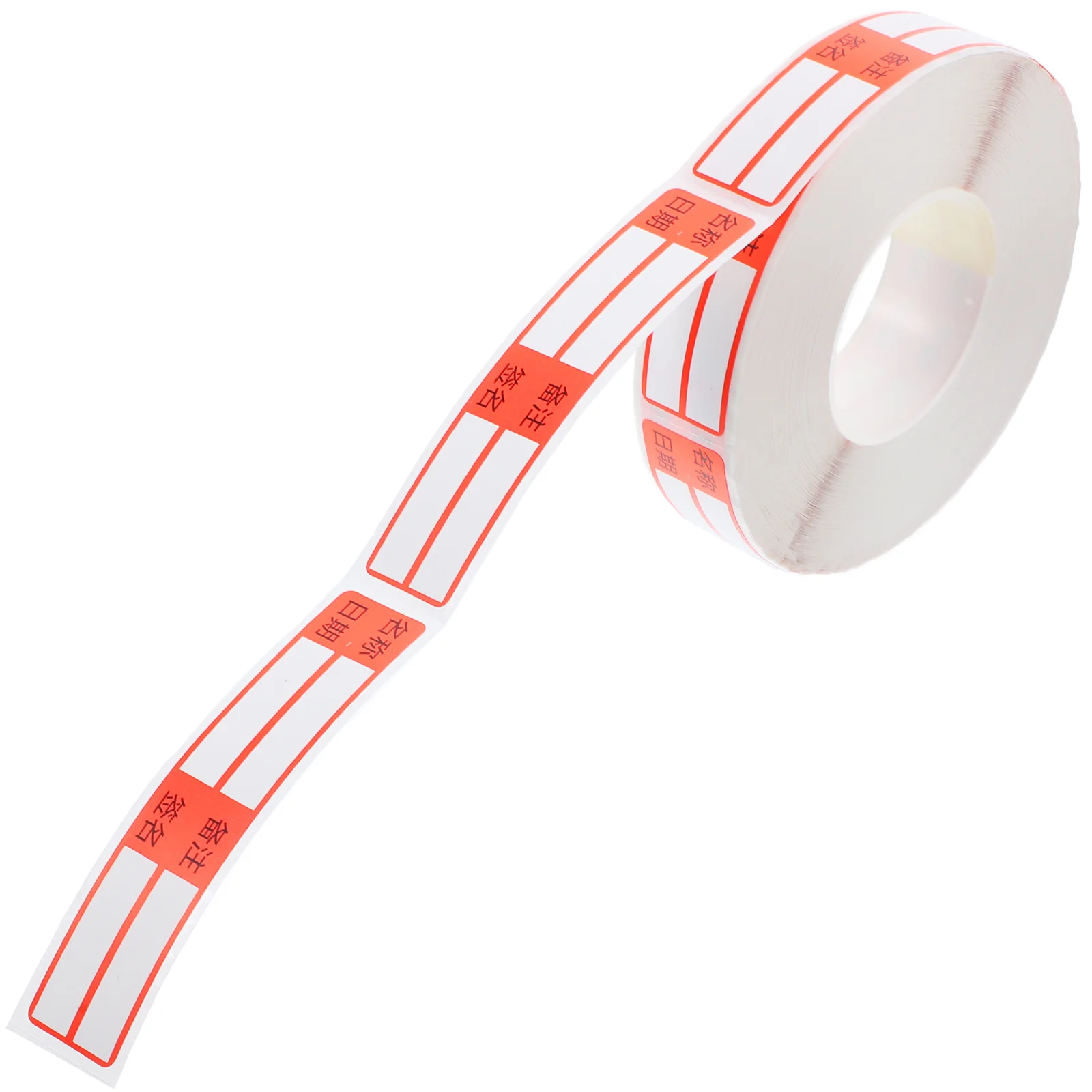 สติกเกอร์กระดาษติดท่อ 1 ม้วน แบบเขียนได้ ฉลากเปล่าสำหรับสำนักงาน ยา ฉลากเตือนความจำ สำหรับใช้ในบ้าน ที่ทำงาน ร้านค้า