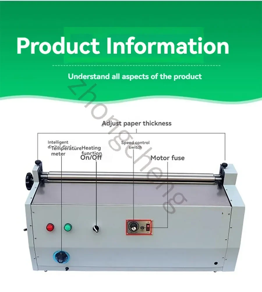 

New JS720H-1 Desktop Glue Machine Packaging Paper Box Glue Brushing Machine Heating White Glue Laminating Machine