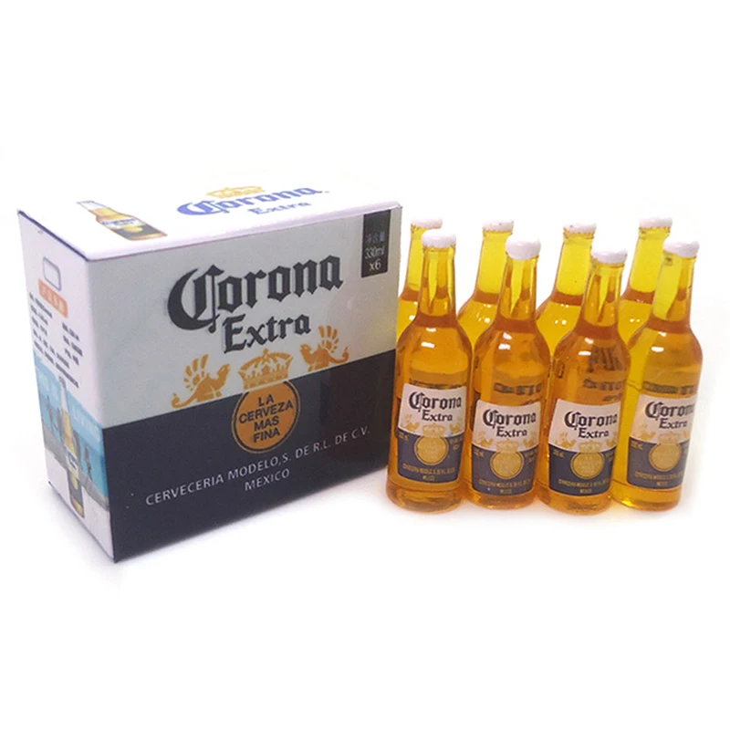 

DIY Kid Toy Accessories Simulation Life Scene 1:12 Dollhouse Miniature Corona Beer Case Model 1Set