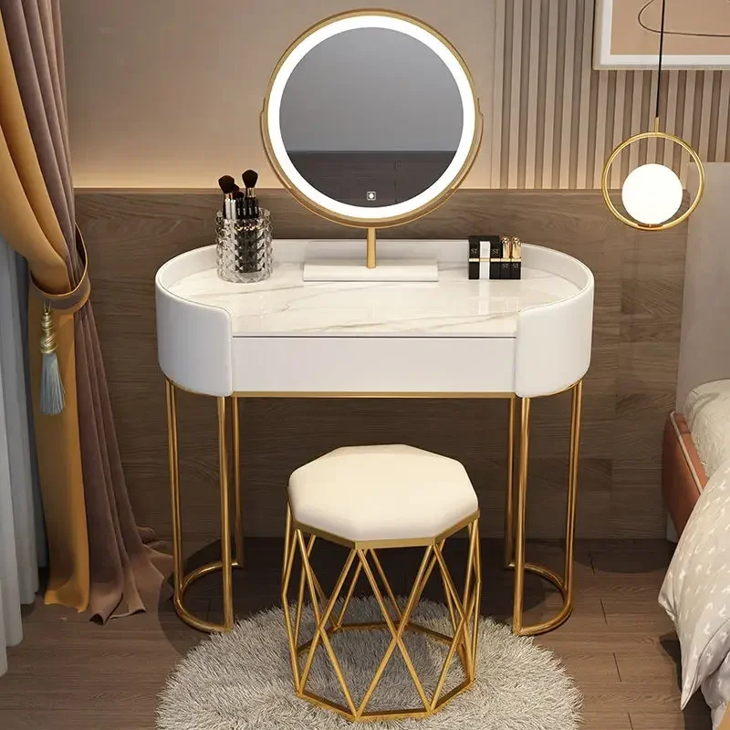 Vanity Dressing Table Nordic Bedroom Modern Minimalist Storage Cabinet Makeup Tocador De Maquillaje Household Furniture China