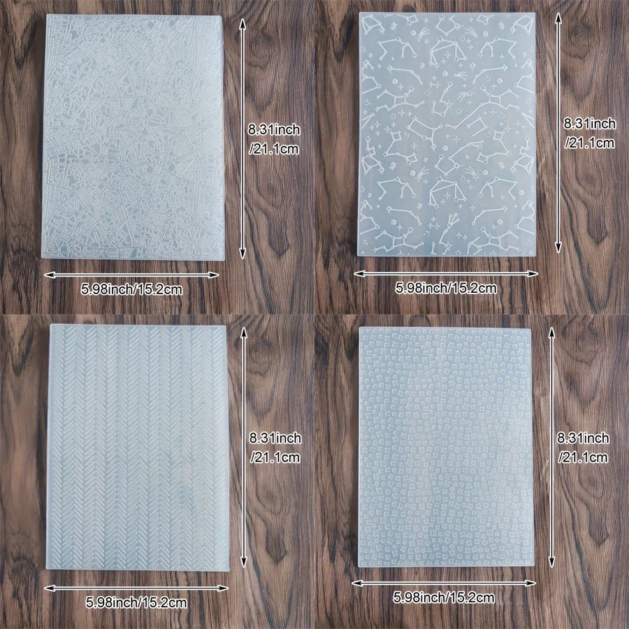 2D/3D Embossed Folder Plastic Embossing Folders For Card Making ...