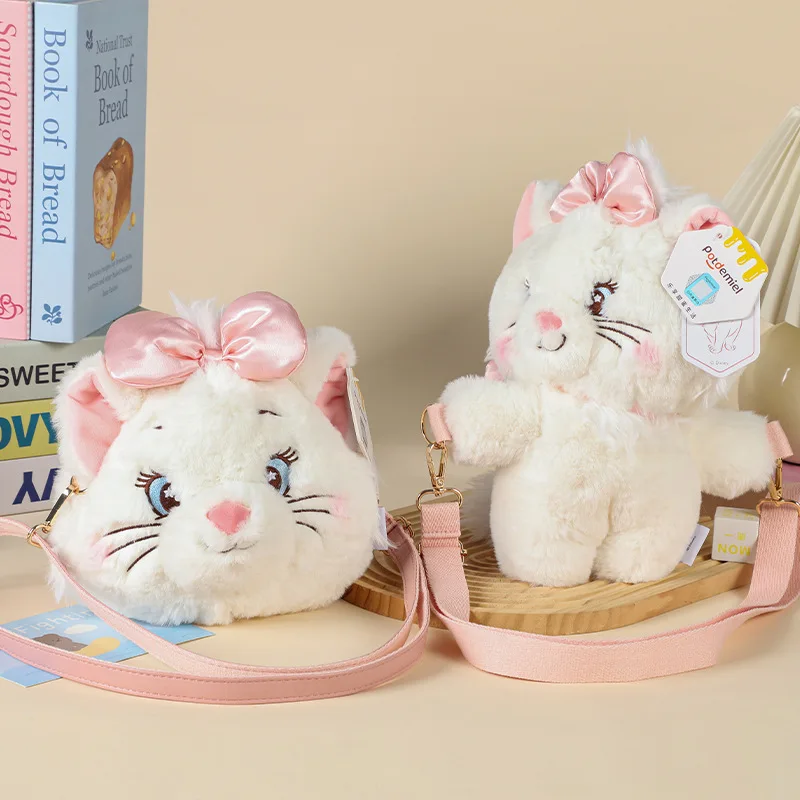 

Самая продаваемая плюшевая кукла Мэри Кот Диснея, большая сумка для лица, милая кукла, сумка через плечо на одно плечо, милая кукольная сумка с котом