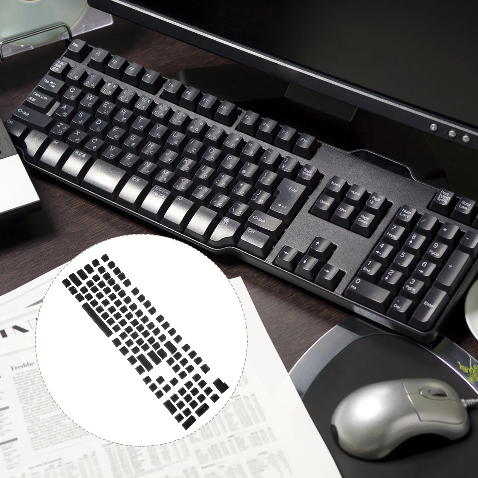 

Mechanical Keyboard Cap Keycaps Cute for Keyboards Covers Color Accessories