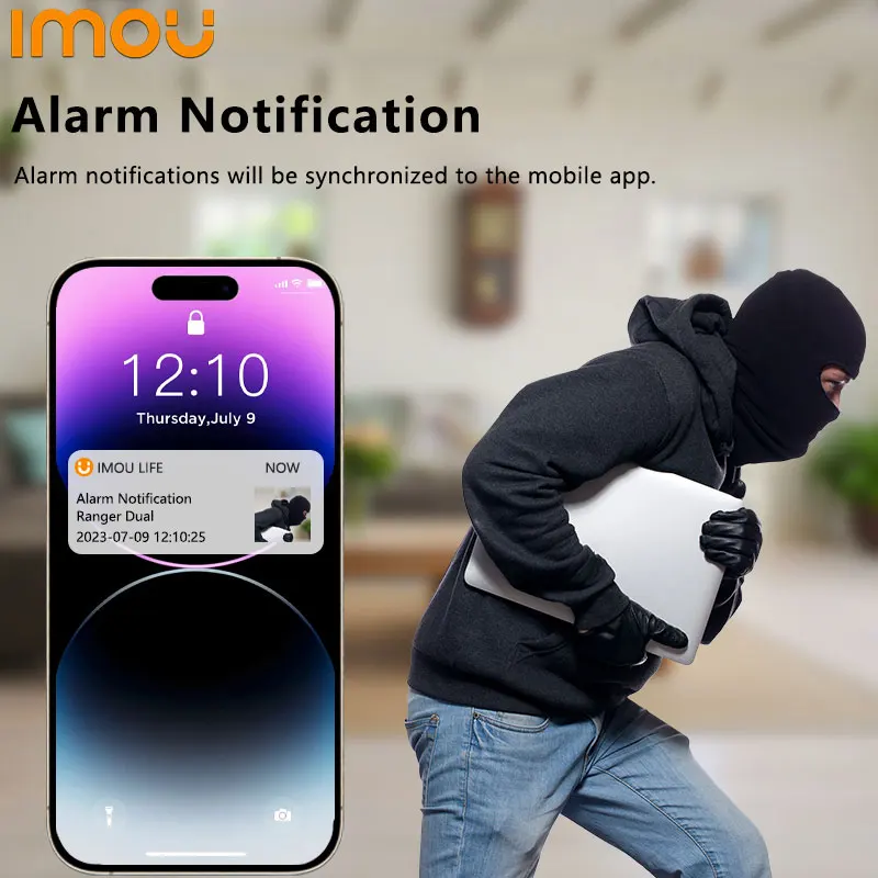 كاميرا IMOU 3K 5MP Ranger 2C WiFi داخلية تتبع تلقائي 360 درجة °   كاميرا PTZ Baby Pet Monitor IP للرؤية الليلية في اتجاهين للمنزل الذكي