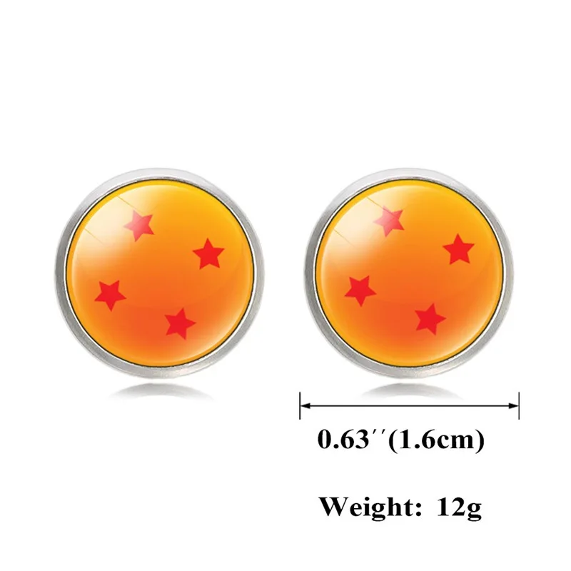 Newest 7 Stars Balls Cufflinks for Mens High Quality Glass Dome Boyfriend Shirt Cuff Links Wolf Anime Dragon Buttons