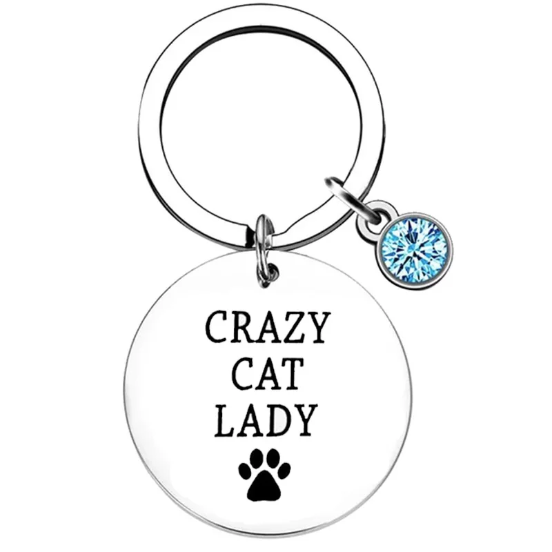 Cute Cat Lover gift Keychain Cat Friends Gift Key Chain Pendant Jewelry image 3