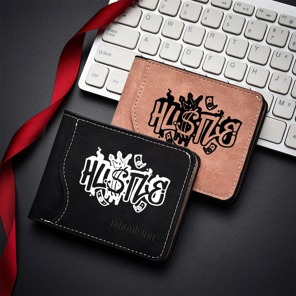 Men's Large Capacity Fashion Wallet Casual Printed Design Multi-Purpose Pouch for Everyday Use