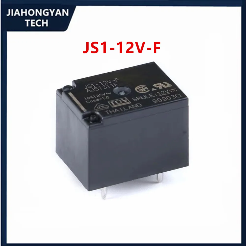 Original relay JS1-5V-F JS1-12V-F JS1-24V-F one open and one close 10A 5-pin