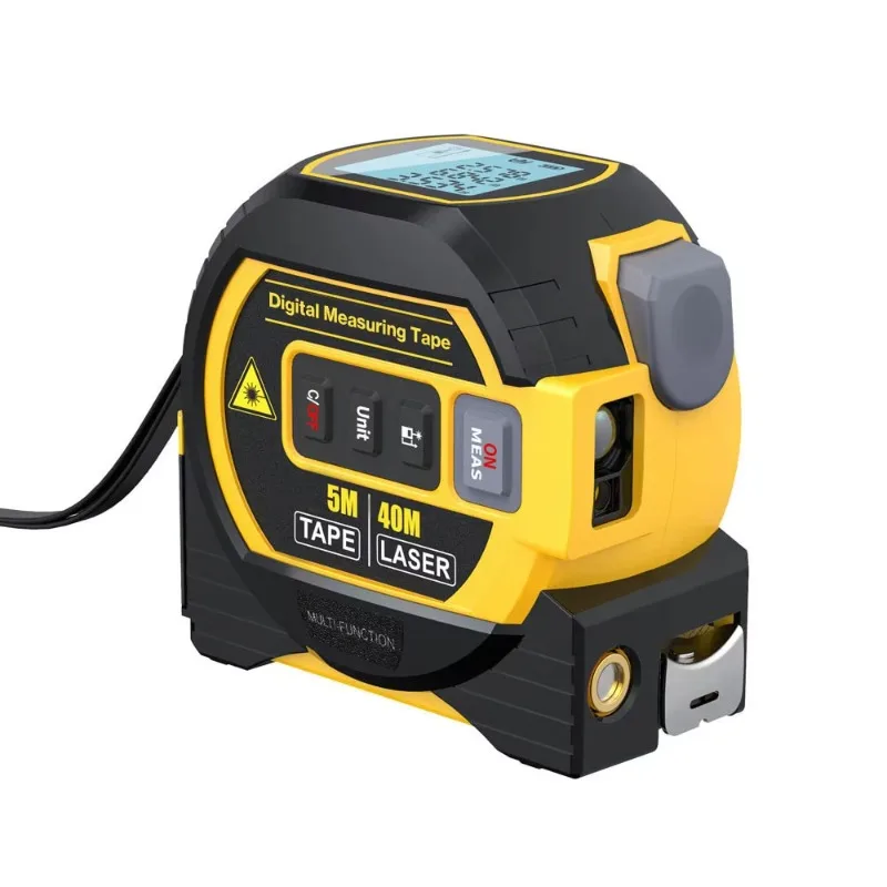 High-precision infrared tape measure 3-in-1 rangefinder with crosshair level for interior decoration