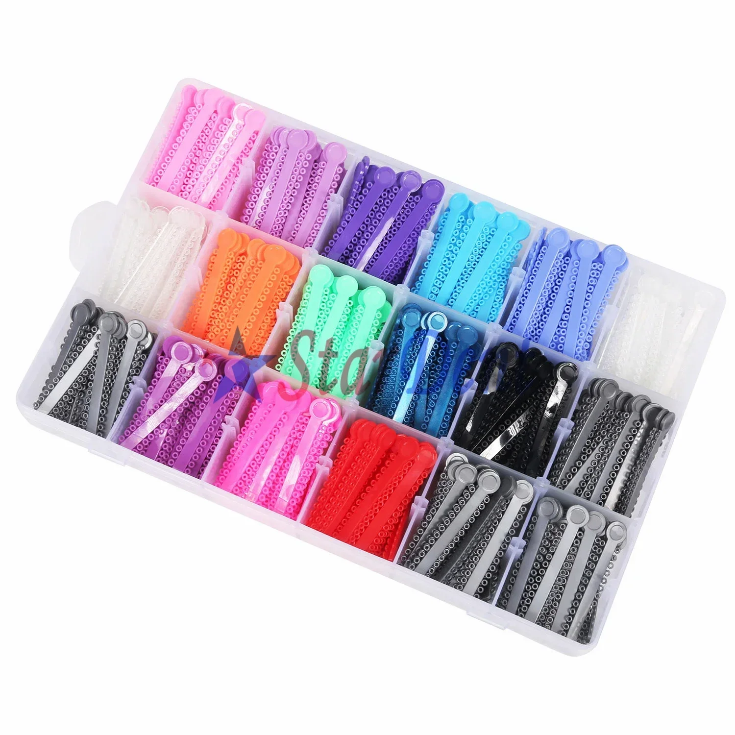 Dentals Orthodontics Ligatures Ties Kit Dentals Elastics Ties with Various Colors/Composite Materials/Orthodontics Ligature Ties