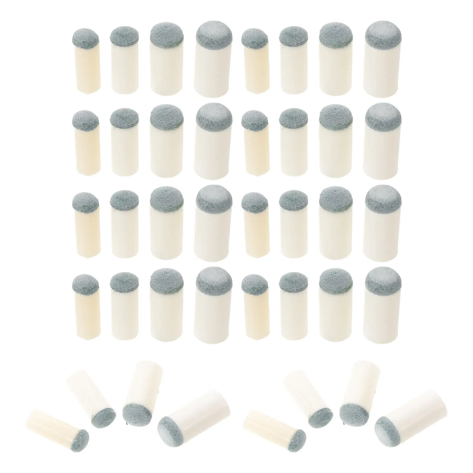 

40Pcs Pool Cue Tips Kit 9Mm 10Mm 12Mm 13Mm Billiard Cue Tips Replacement Snooker Pool Stick Accessories Home Table