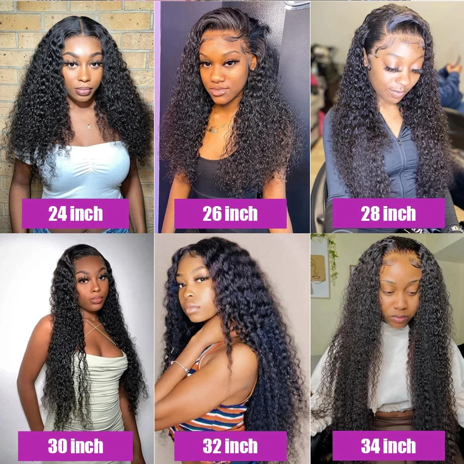 Deep Wave Frontal Wig Hd Lace Wig 13x6 100% Curly Human Hair Wig Accessories For Women Preplucked 13x4 Lace Front  wigs