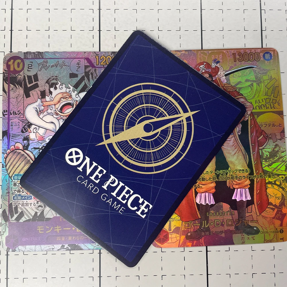 Anime OPCG Collection Card OP05 OP09 Manga SEC Monkey D Luffy Gol D Roger Refractive Color Flash Card Textured Child Gifts