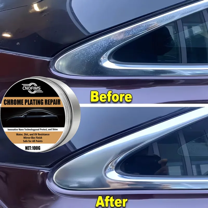 Universal Chrome Polish Restorer: Scratch-Free Shine for Wheels & Exhaust Tips