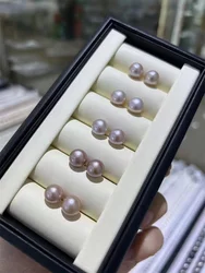 AAAA Natural Freshwater Pearls 2-12mm Half Drilled Hole Pearl for DIY Material Earrings Bracelet Ring Fine Jewelry