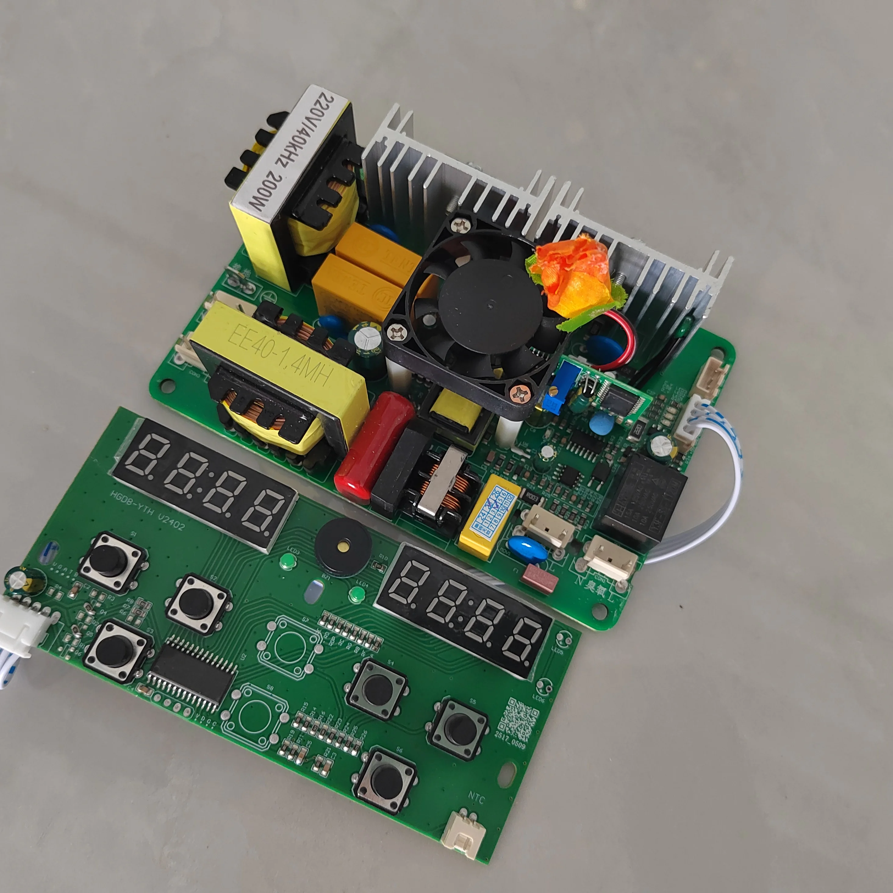 PCB del generador ultrasónico de 28K o 40K 100W-240W con temperatura y temporizador para lavavajillas ultrasónico