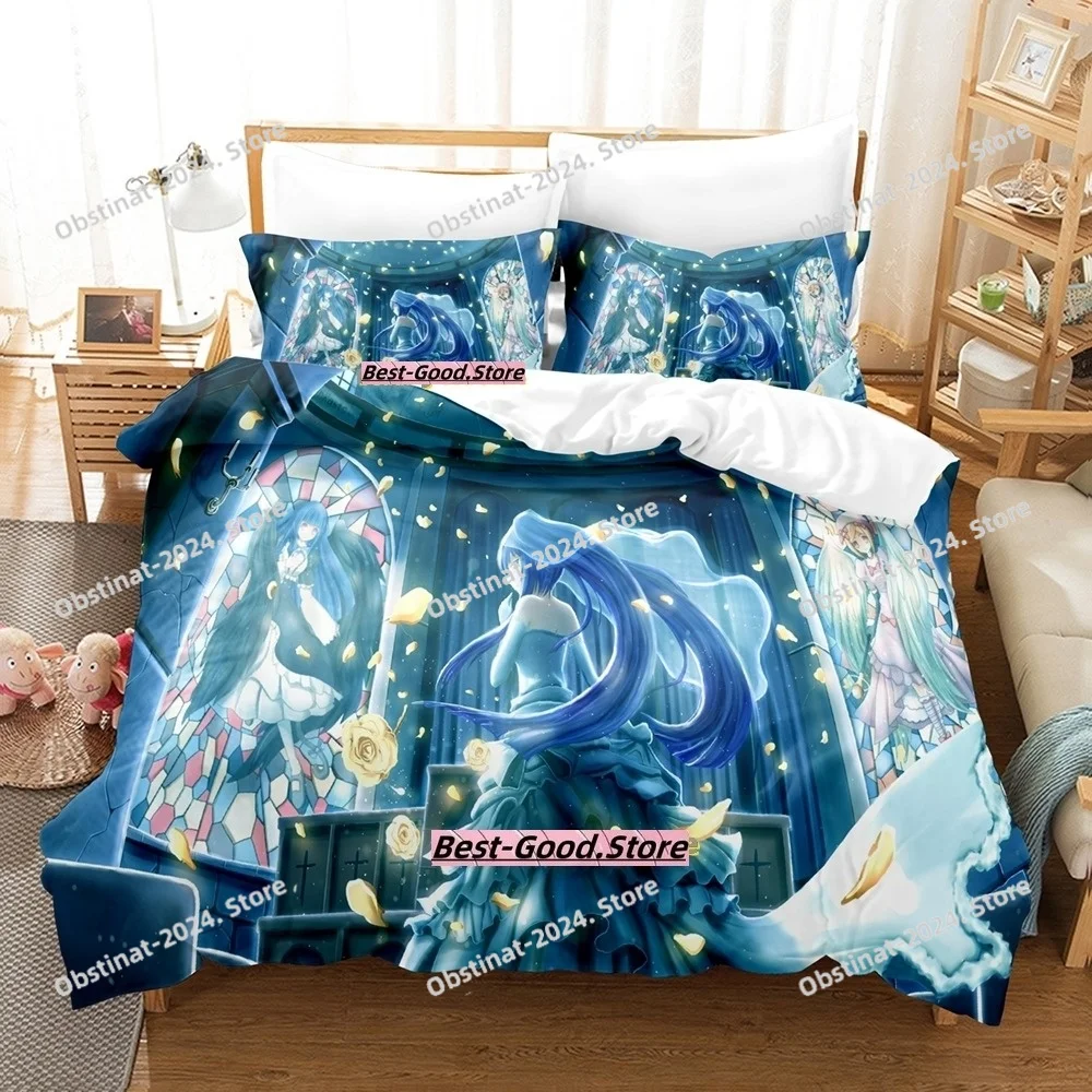 

2024 Umineko When They Cry Bedding Set Printed Bed Set Duvet Cover Sheet Pillowcase Soft Quilt Cover Full Queen King Size Anime