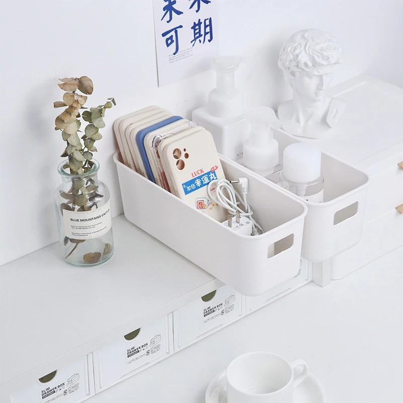 Mobile Phone Case Storage Box Multifunctional Cosmetic Mask Organizer Basket Student Korean Desktop Cute Storage