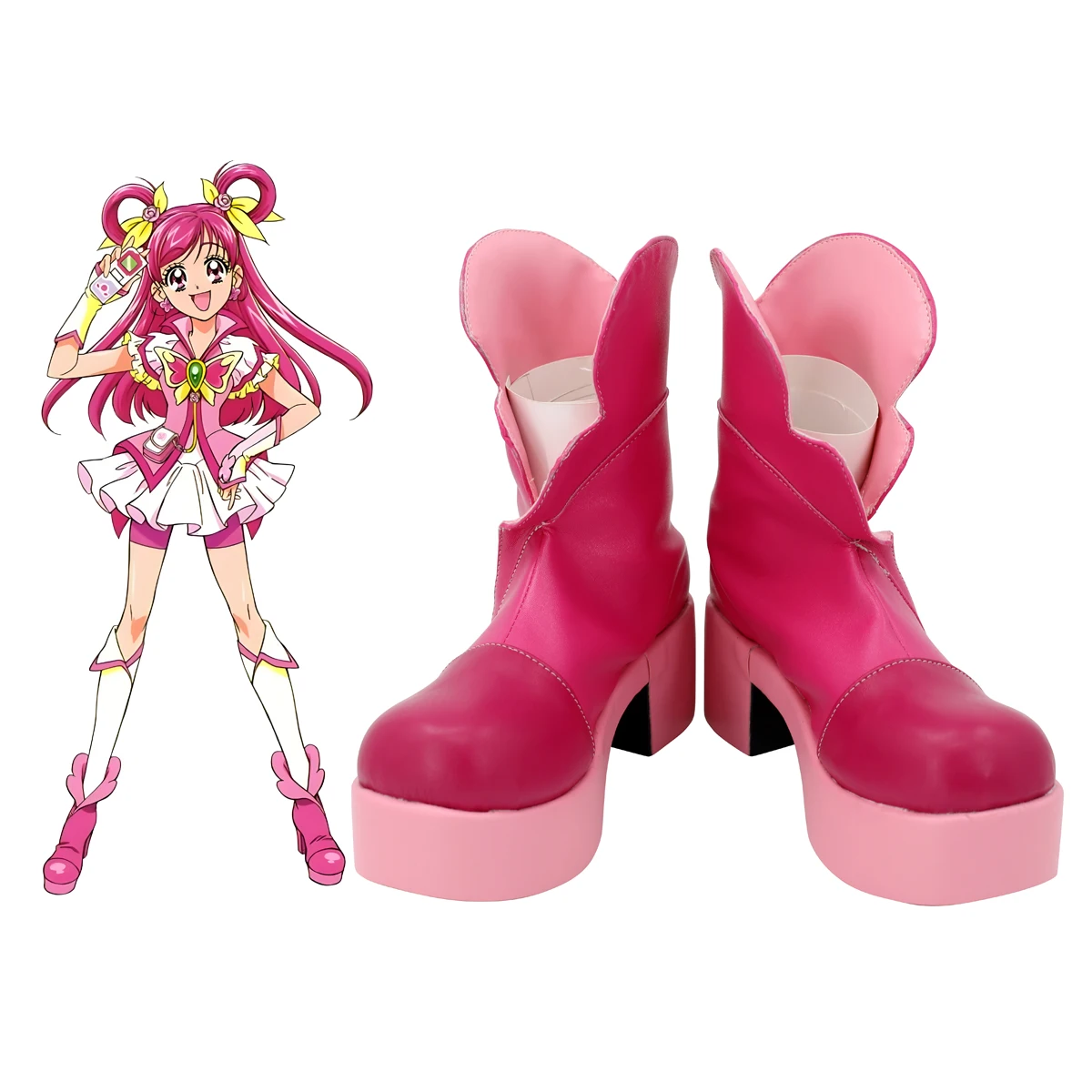 

Обувь для косплея Cure Dream на заказ, ботинки для косплея Yes Pretty Cure 5, Nozomi Yumehara, любой размер