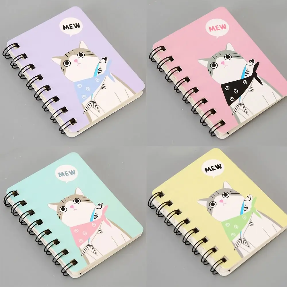 Cute Coil Notebook Calendar School Portable Pocket 80 Sheets Notepad A7 Planners