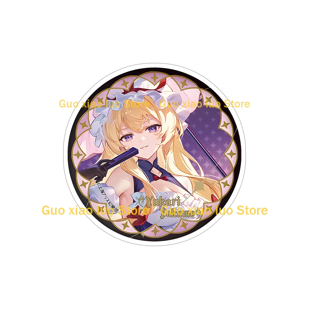 New Touhou Project Reimu Hakurei Sakuya Izayoi Yukari Yakumo Yuyuko Saigyouji Koishi Komeiji Acrylic Coaster keychain