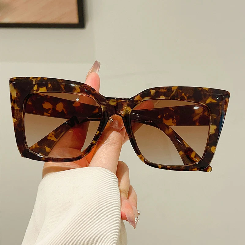 GM LUMIAS Oversize Cat Eye Sonnenbrille Frauen Mode Vintage Casual Decor Shades Dame Neue Luxus Marke Design Outdoor Sonnenbrille