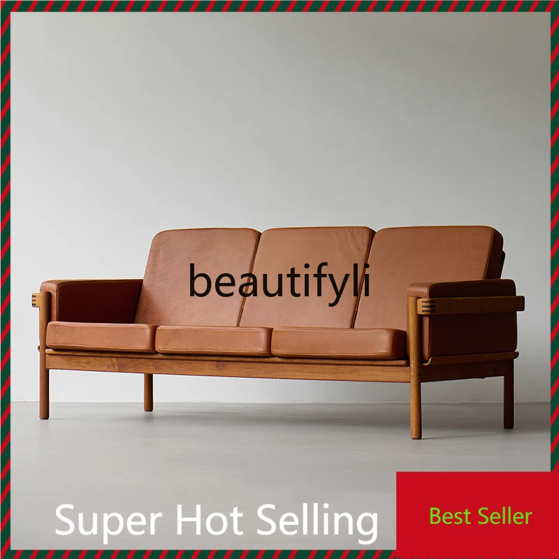 

A71Sofa chair tenon and tenon log solid wood cherry wood art