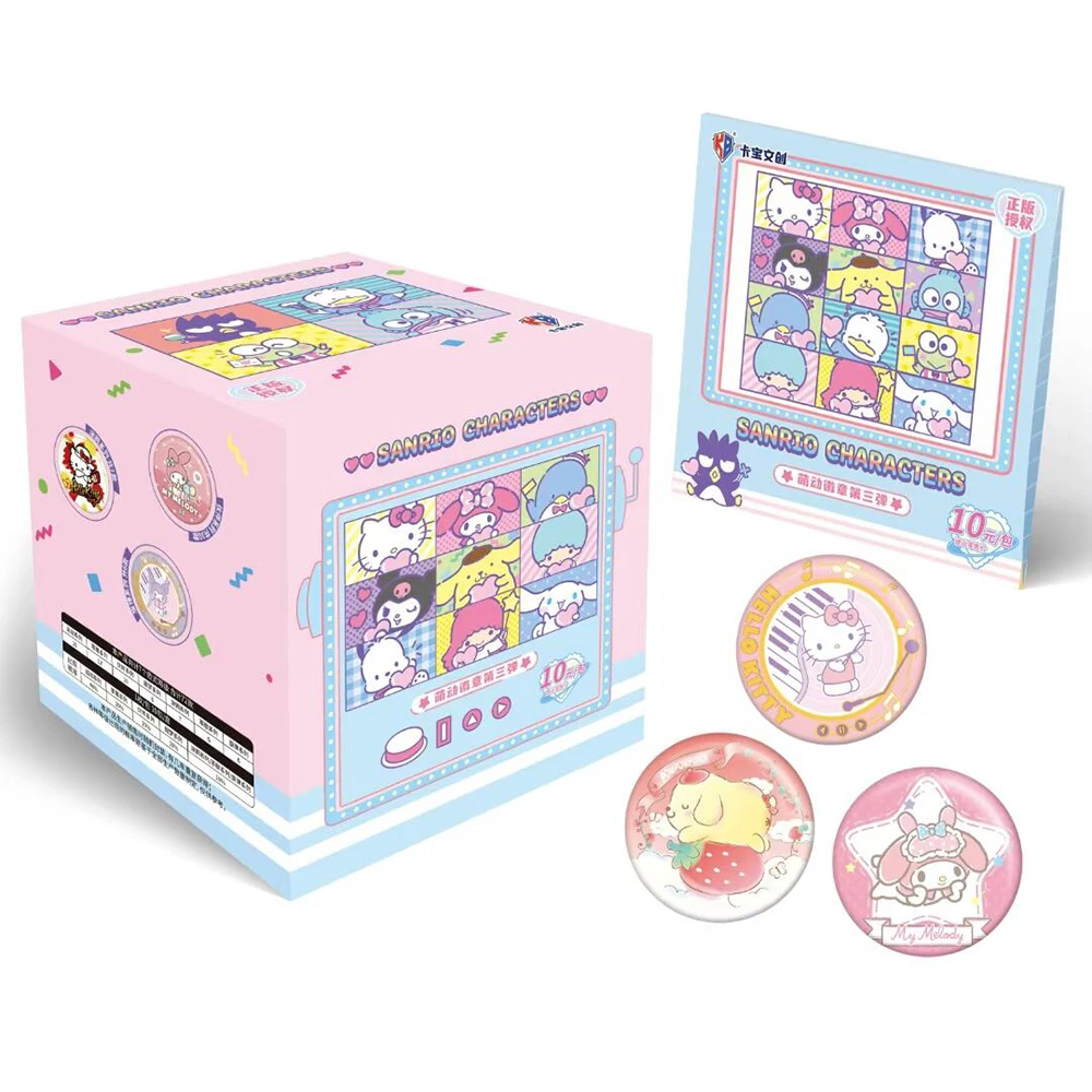 جديد حقيقي كاباو سانريو أنيمي الطرفية الكرتون طالب شارة الإبداعية شخصية عيد الميلاد دبابيس لحقيبة قلادة الهدايا