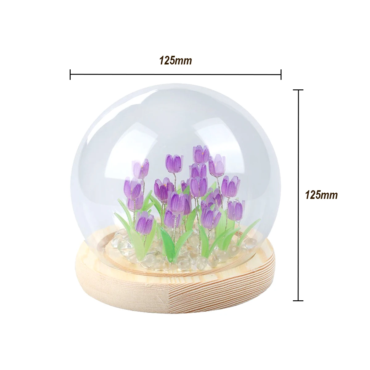 9/20Pcs Tulip Night Light USB Operated Tulip Flower Table Lamp DIY Simulation Tulip LED Nightlight Handmade Bedside Light