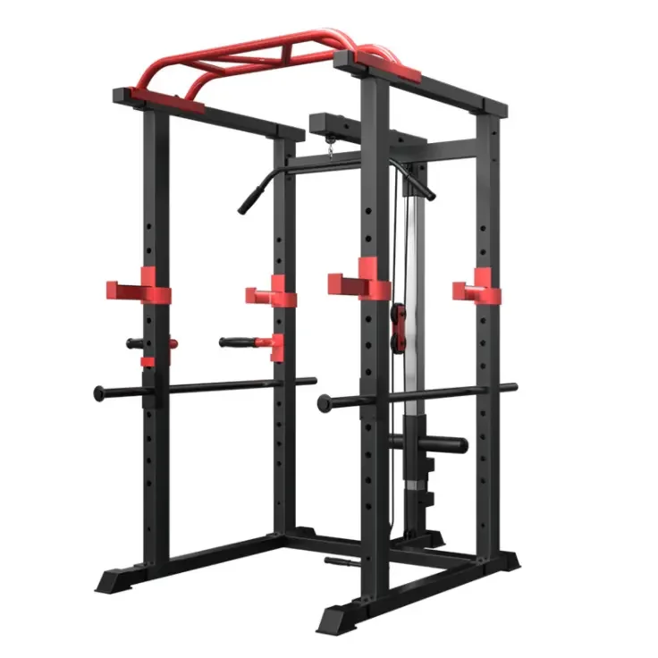 

Multi-functional Fitness Equipment Strength Training Power Rack Cage Standing Squat Rack With Weight Lifting Training