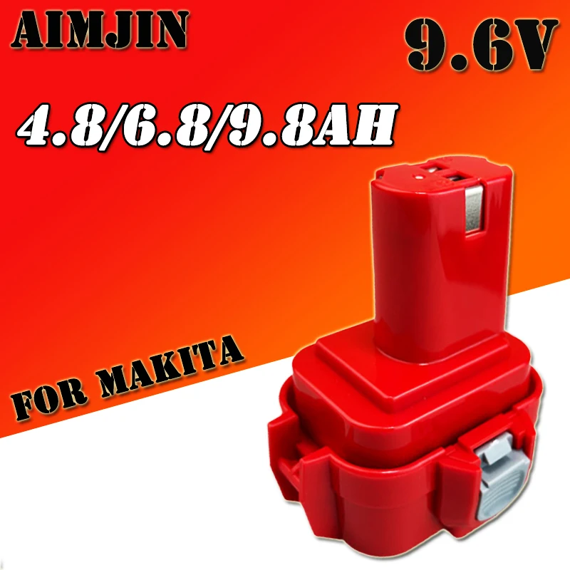 

PA09 9.6V 4.8/6.8/9.8Ah Ni CD Replacement Battery for Makita 9120 9122 6207D 6261D 192595-8 192596-6 Screwdrive Bateria