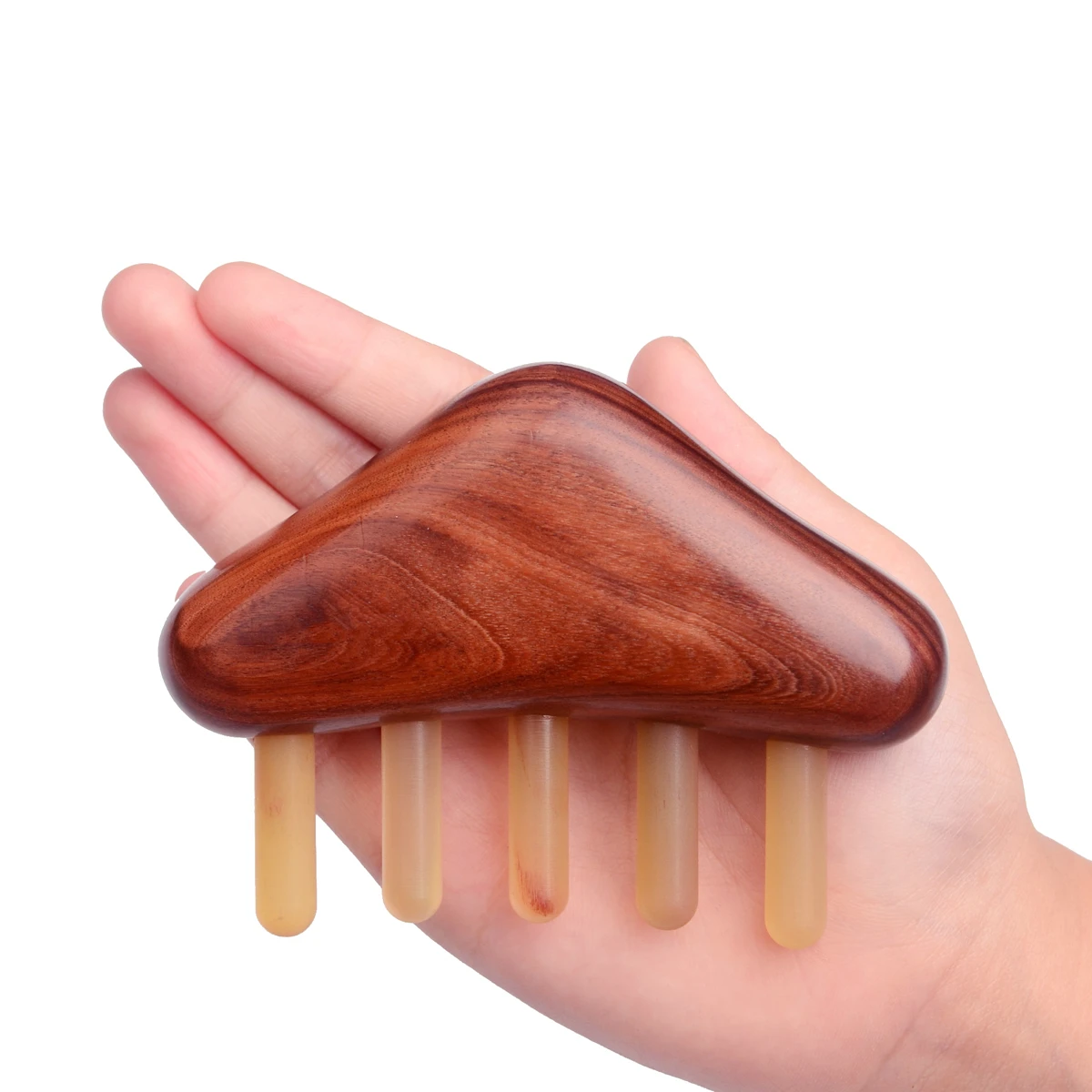 Comb Head Massager Hair Guasha Scalp Brush Scraper Horn Handheld Growth Combs Dandruff Ox Stick Scraping Neck Exfoliator Care