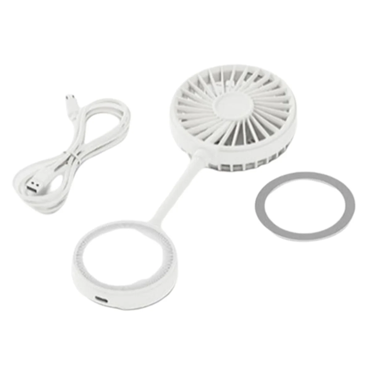 

【New User-Coupon!】Magnetic USB Cell Phone Fan 3-Speed Handheld Mini Fan with Flexible Angle Low Noise for Home, Office, School