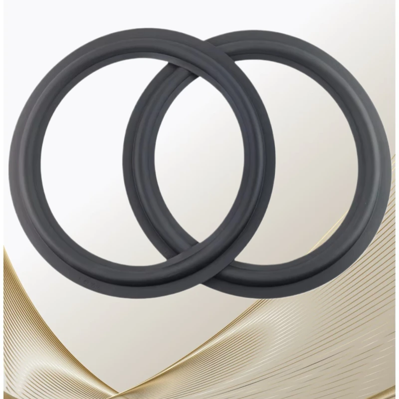 2Pcs 12 Inch Speaker Rubber Repair Suspension Surround 295mm Folding Ring Full Range Woofer Speaker Replacement Rubber edge