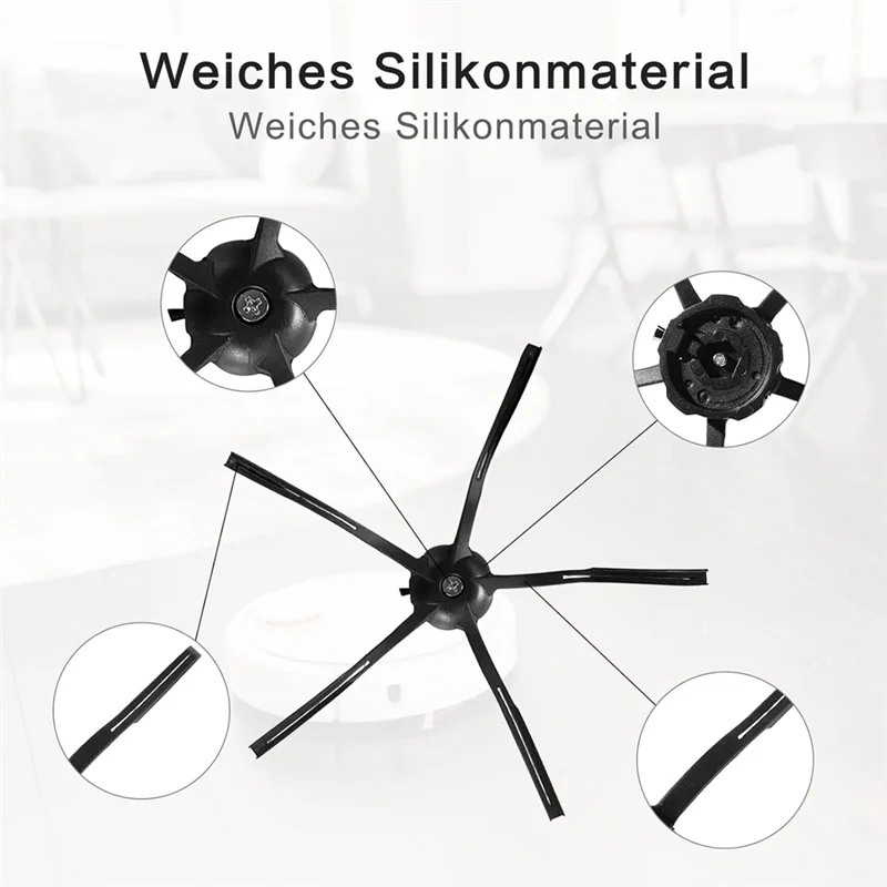 ABKR-For Roborock S7 Maxv Ultra/S7 Pro Ultra/S7 Max Ultra جهاز آلي لتنظيف الأتربة فرشاة جانبية رئيسية فلتر Hepa استبدال الملحقات