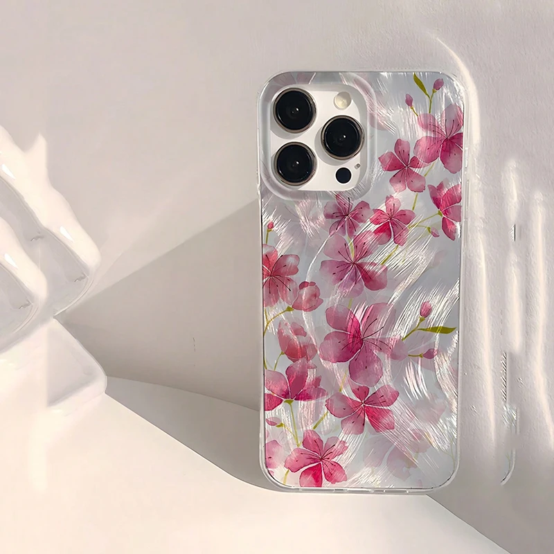 Coque de téléphone de luxe à fleurs roses argentées, étui pour Honor X9A 5G X9B X9C X9 X8 X8A X8B X6 X6B X7C X5 400 200 Magic 7 6 5 4 Lite