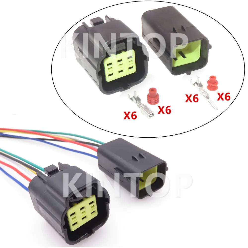

1 Set 6 Pins Car Accelerator Pedal Sensor Connector AC Assembly 174262-2 174264-2 174265-7 Auto Cable Harness Waterproof Socket