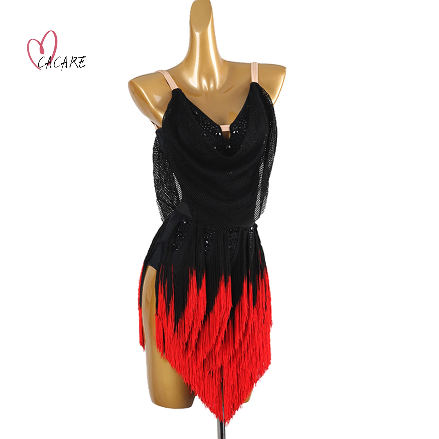 

2024 Latin Dance Dress Women Kids Dance Wear Latino Salsa Latin Dance Competition Dresses Customize Stage Costume Samba 1539