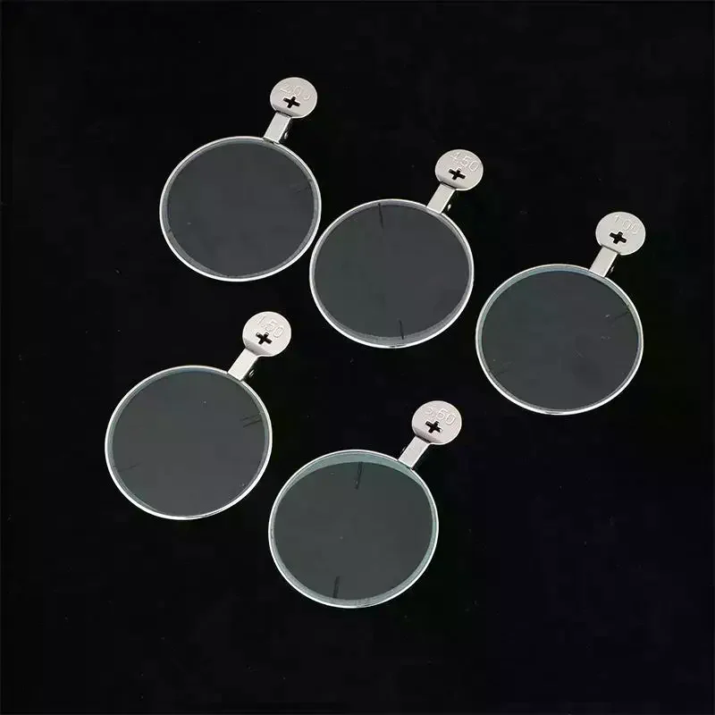 1Pc Optical Prism Lens For Trial Lens Set Metal Rim Ophthalmic Prismatic Lens Eye Test Lens Single Piece Eyeglasses Tool