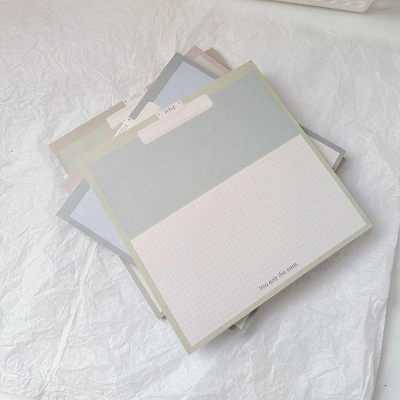 Bloco notas rasgável, 50 páginas, folha gradeada, bloco escrita, bloco notas, y9rf