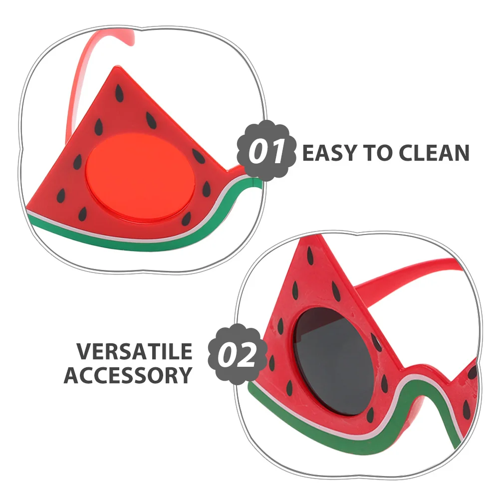 2 stücke Party Dekoration Gläser Wassermelone Geformt Spaß Brillen Für Kinder Geburtstag Sommer Strand Photo Booth Requisiten Hawaiian Thema