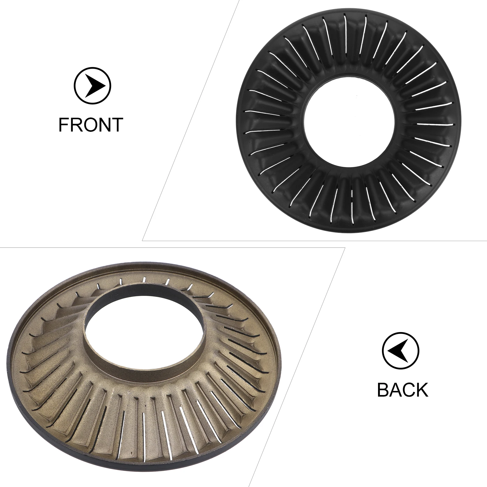 

Gas Stove Cover Rust-resistant Grate Liner Kitchen Burner Lid Stainless Steel Replacement Parts Practical Plain Design Durable