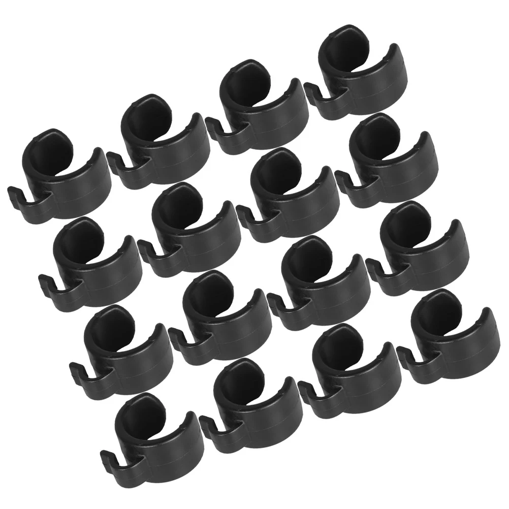 

25pcs Microphone Cable Clips for 25mm Tube Plastic Clamp Holder Fixing Cellphone Stand Cable Holder Brackets Mic Accessories