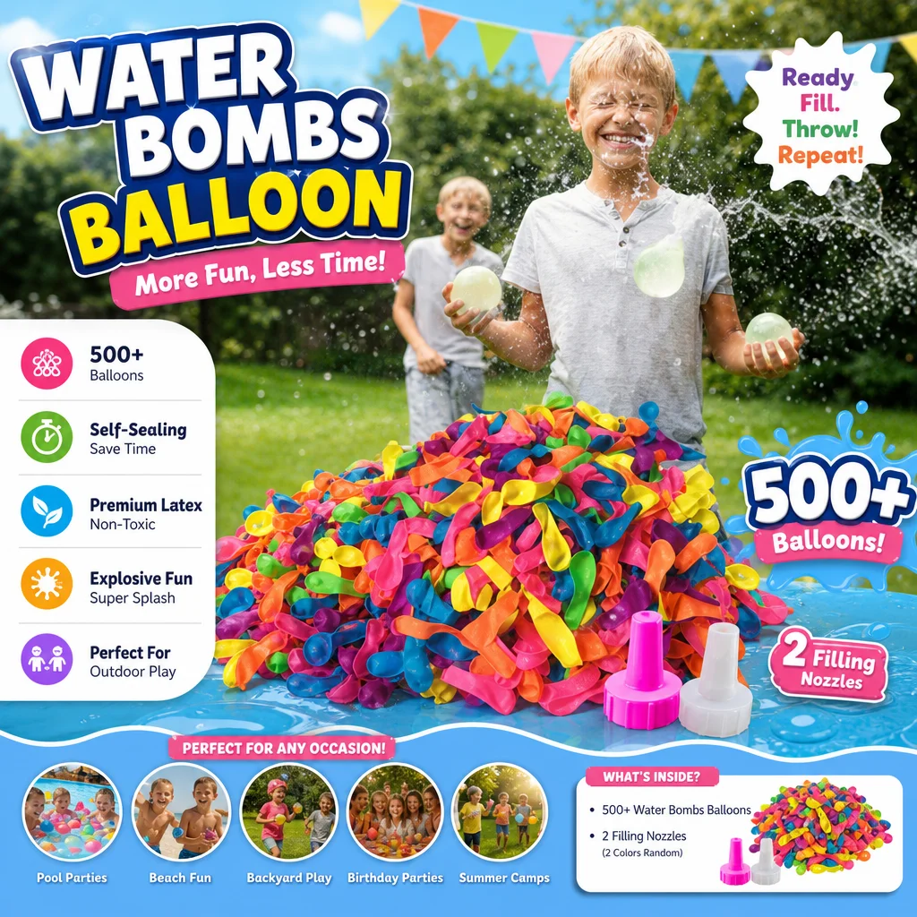 Party Games Bomb - 500 ピース/ロット水爆弾バルーン充填ラテックスバルーンゲームパーティーバルーンサーカス水爆弾屋外ゲームおもちゃ子供のための