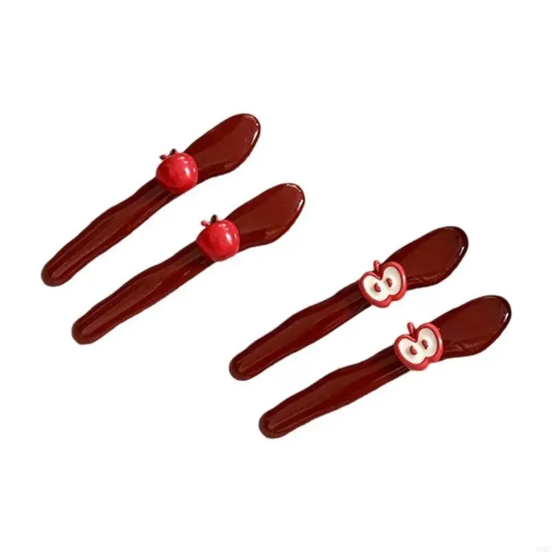 

39BC Фестивальная металлическая заколка для волос с фруктами, дизайн сильной фиксации для детей, подростков, особых случаев