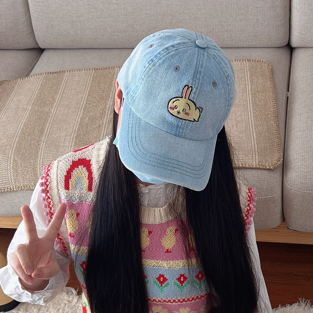 

Miniso Usaqi Hat Chiikawa Jiykawa Baseball Cap Xiaoba Surrounding Sun Protection Baseball Cap Sun Hat Women