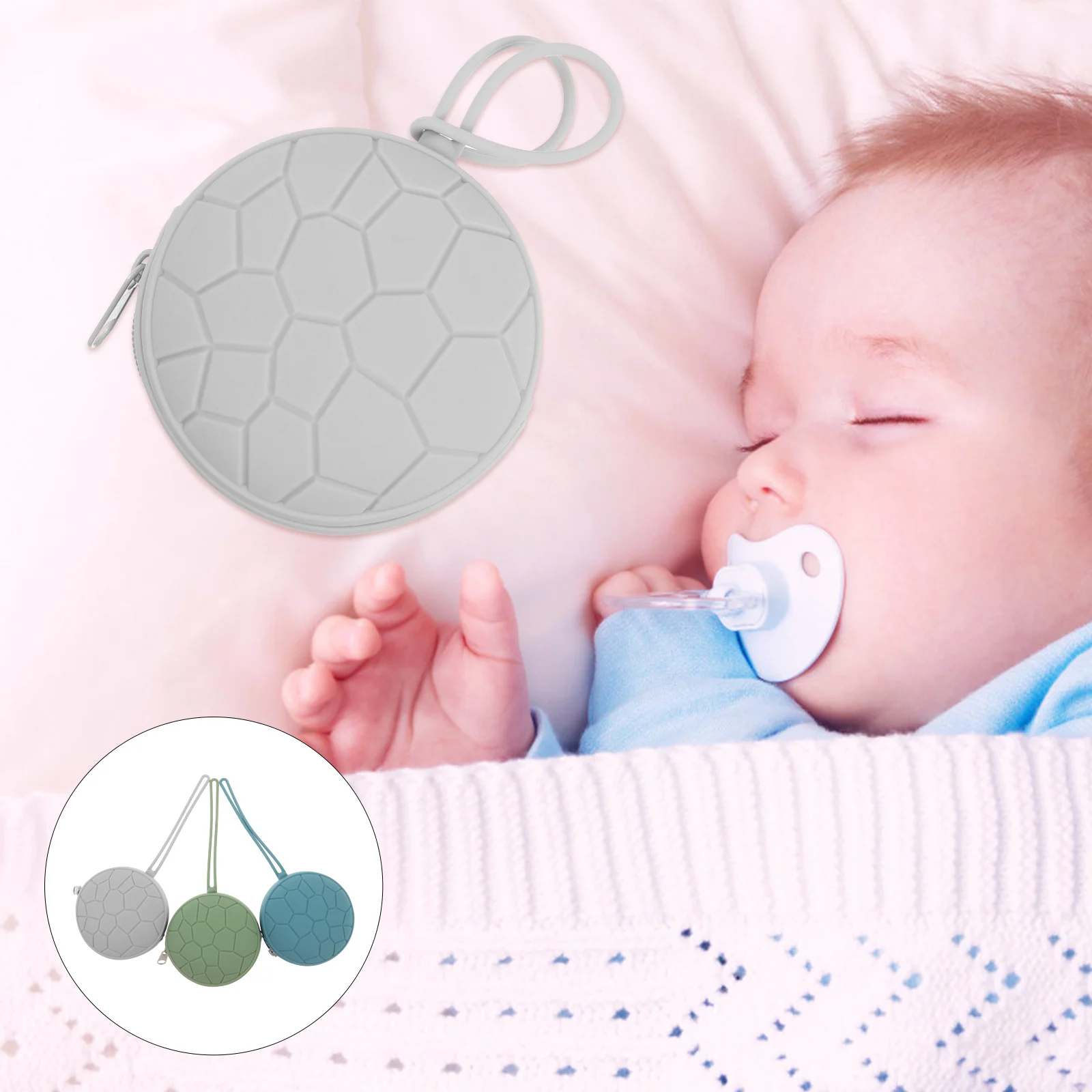 

3 шт., чехол-органайзер для детской соски, водонепроницаемый силиконовый чехол для сумки для подгузников, дорожная сумка, легкий доступ и чистый чехол для соски