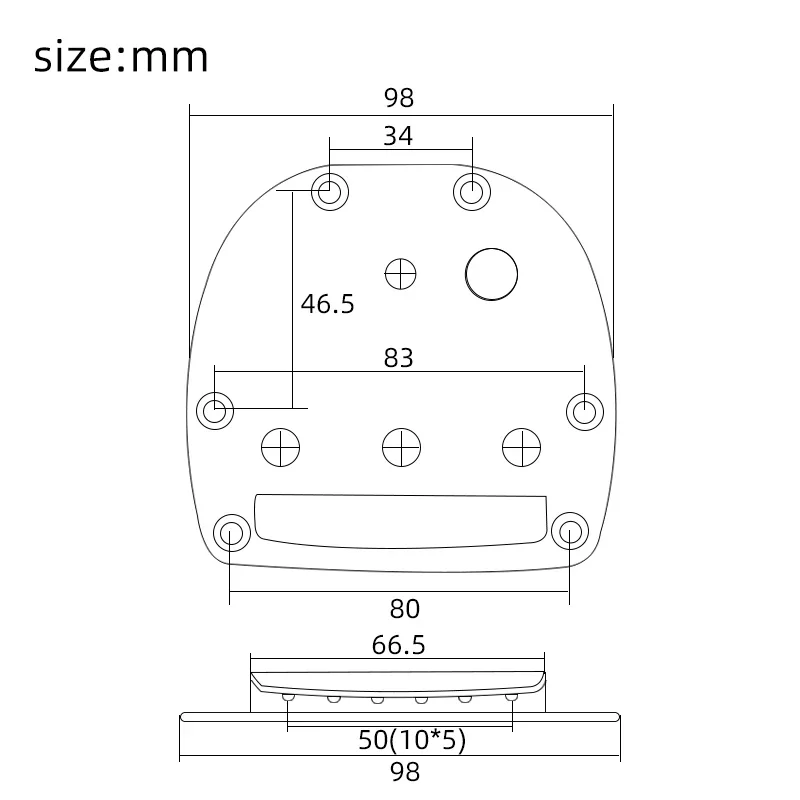 Puente trémolo para guitarra eléctrica con brazo para piezas de guitarra estilo JM cromado/dorado